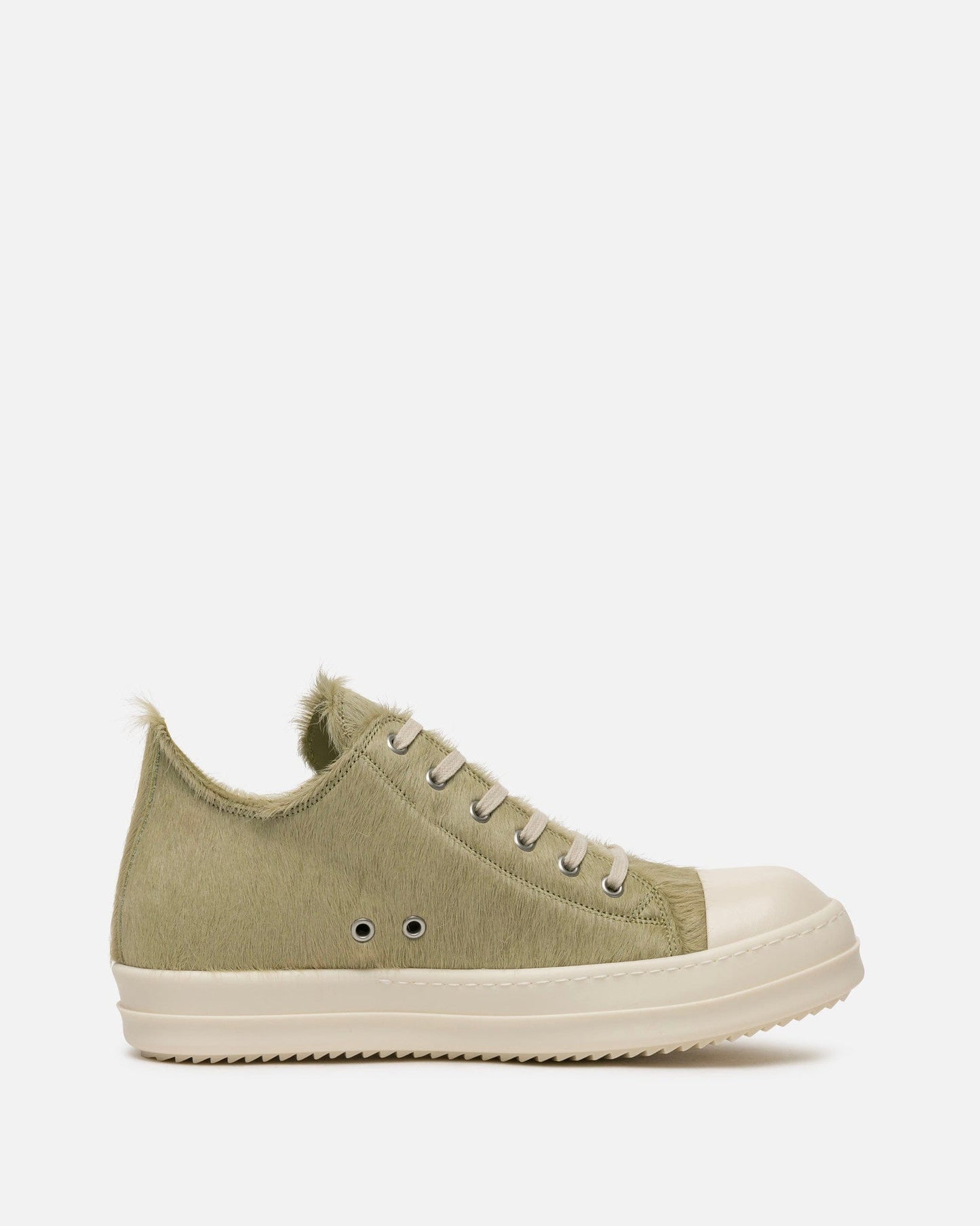 Rick Owens Men's Sneakers Long Hair Low Ramones in Dirty Acid