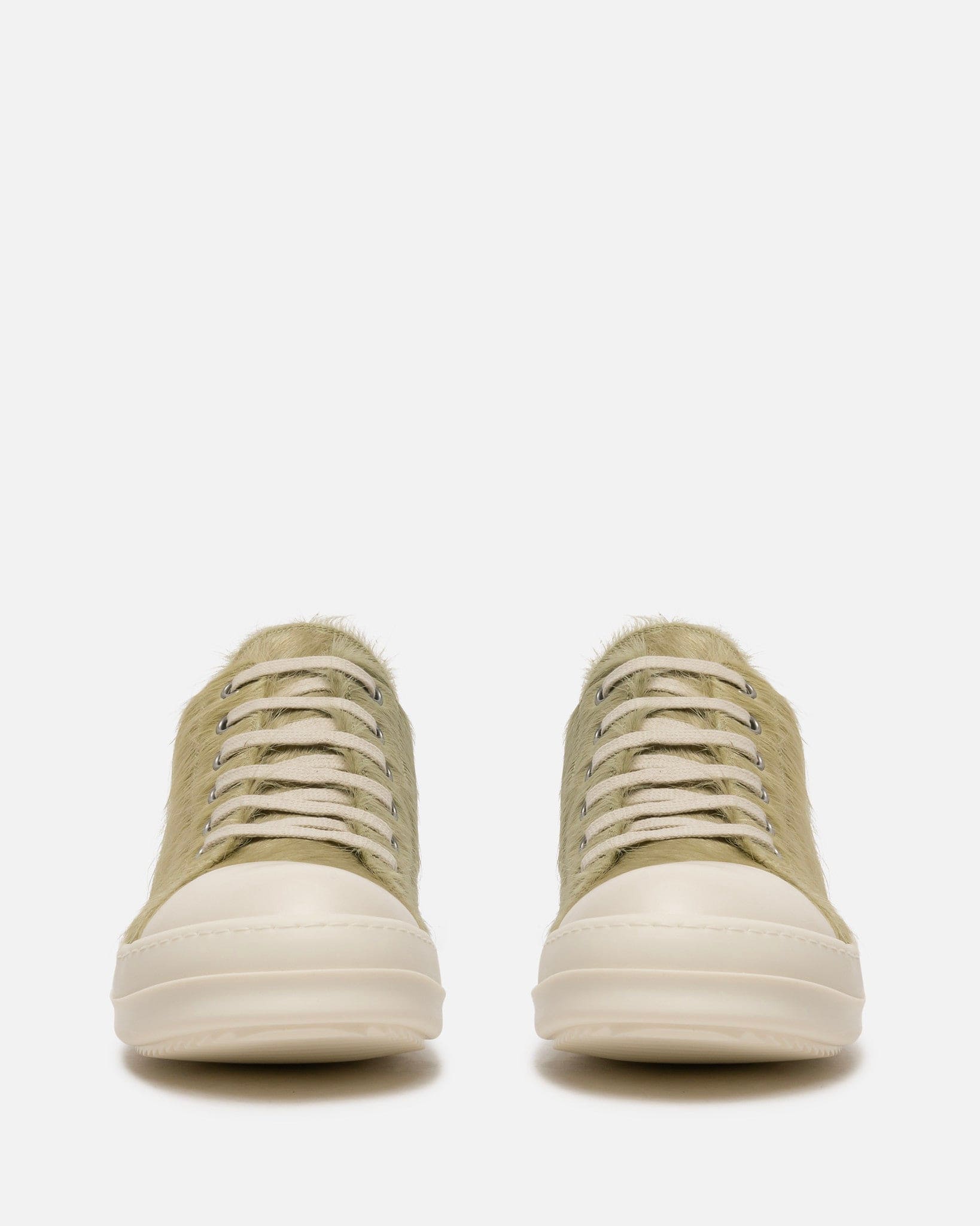Rick Owens Men's Sneakers Long Hair Low Ramones in Dirty Acid
