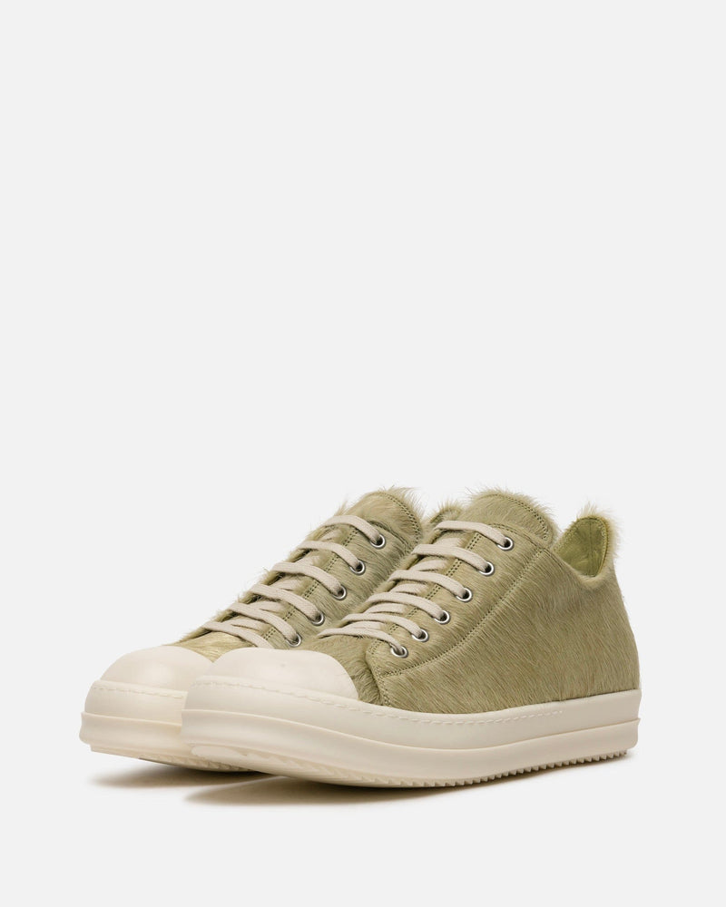 Rick Owens Men's Sneakers Long Hair Low Ramones in Dirty Acid