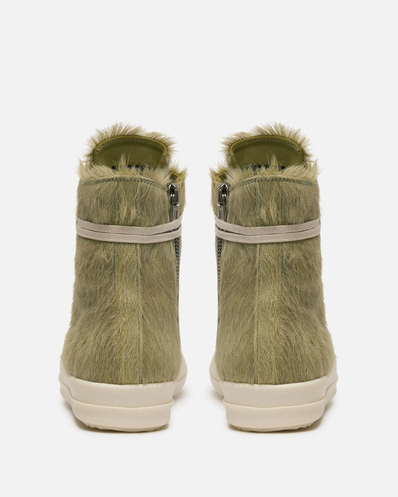 Rick Owens Men's Sneakers Long Hair Ramones in Dirty Acid/Milk