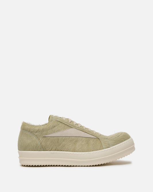 Rick Owens Men's Sneakers Long Hair Vintage Sneakers in Dirty Acid/Milk