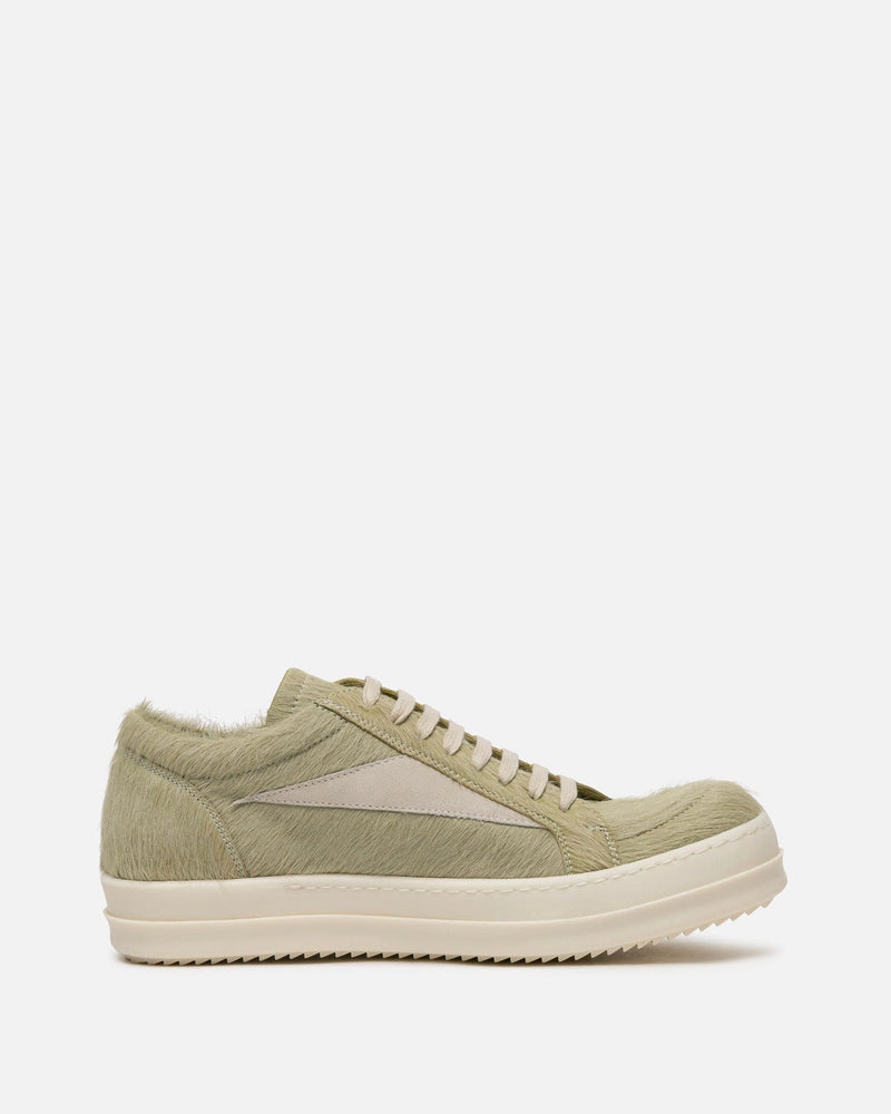 Rick Owens Men's Sneakers Long Hair Vintage Sneakers in Dirty Acid/Milk