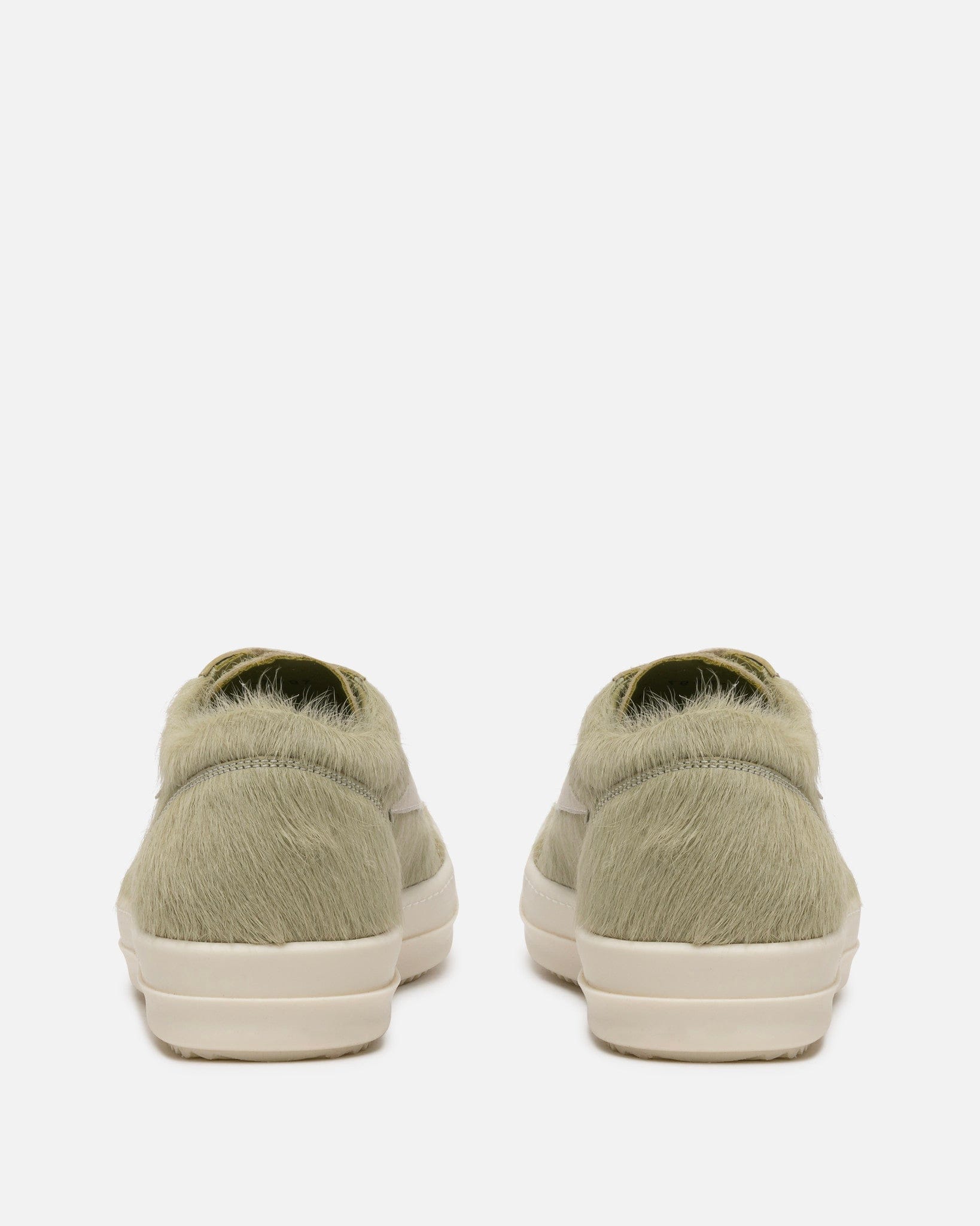 Rick Owens Men's Sneakers Long Hair Vintage Sneakers in Dirty Acid/Milk
