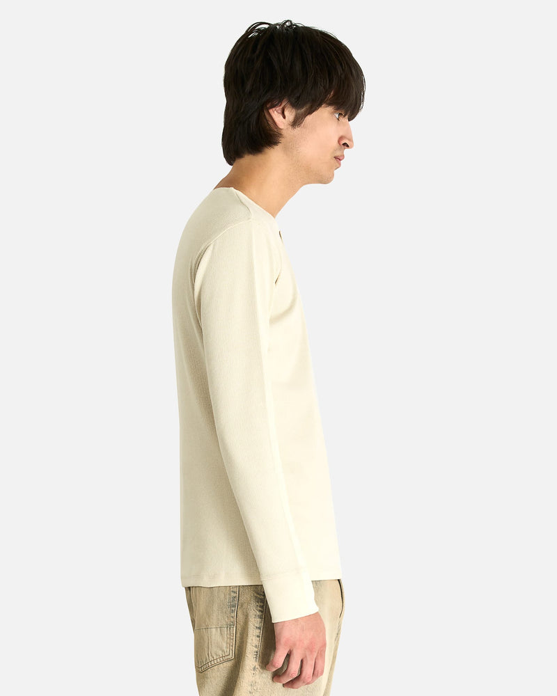 LEMAIRE Men's Shirts Long Sleeve Henley in Enoki