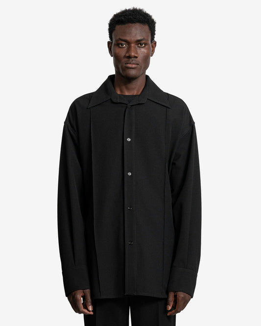 MM6 Maison Margiela Men's Shirts Long-Sleeved Shirt in Black