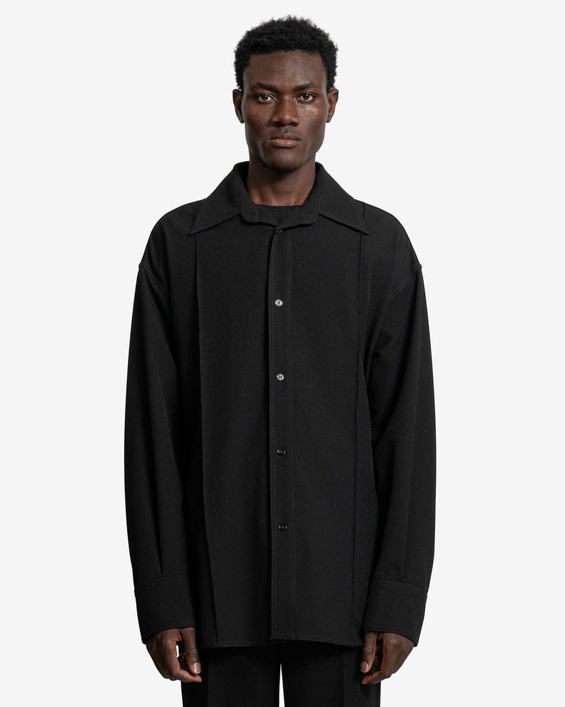 Long-Sleeved Shirt in Black SVRN Long-Sleeved Shirt in Black SVRN