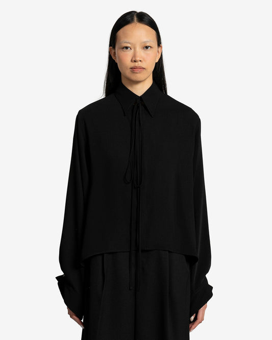 MM6 Maison Margiela Women Tops Long-Sleeved Shirt in Black