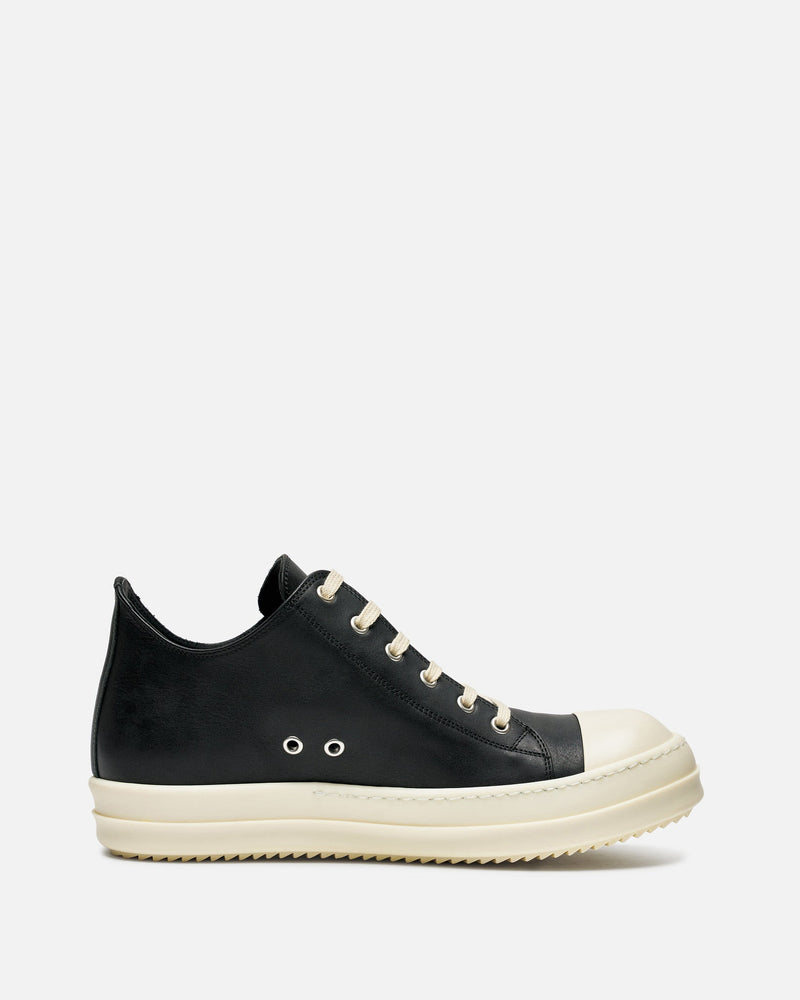 Rick Owens Men's Sneakers Low Ramones in Black/Milk