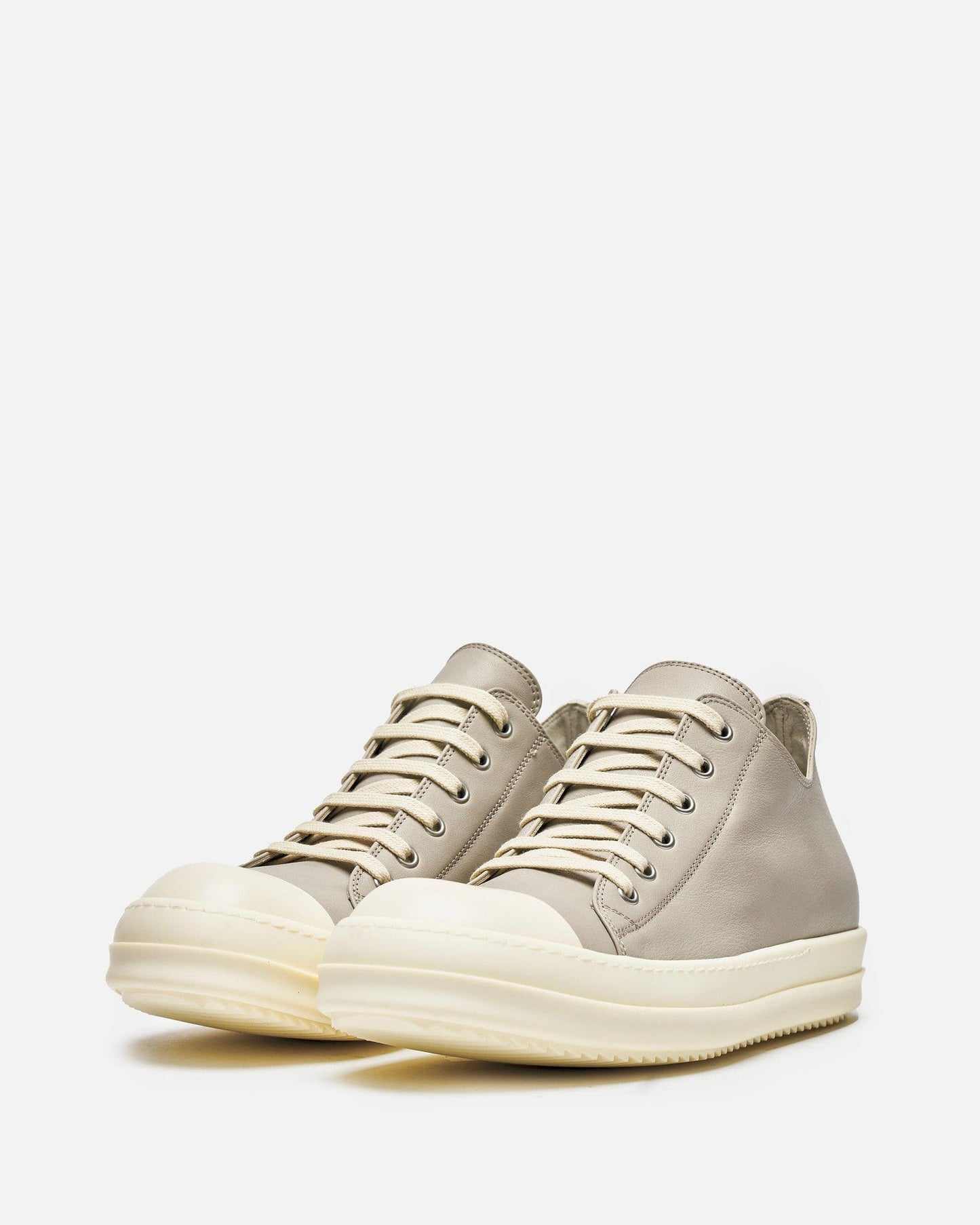 Rick Owens Men's Sneakers Low Ramones in Pearl/Milk