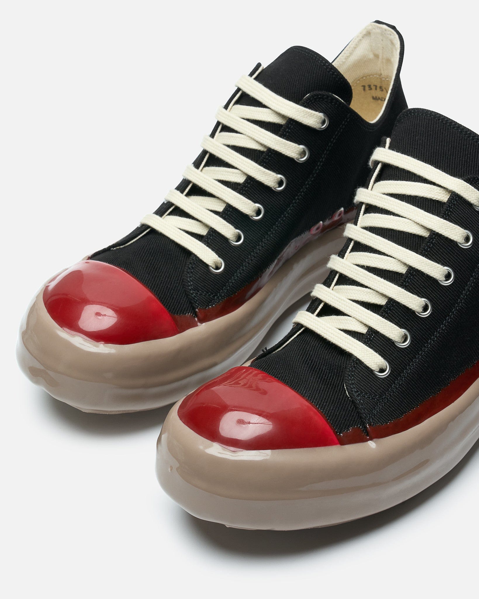 Rick Owens DRKSHDW Men's Sneakers Low Sneakers in Black/Red/Dark Beige