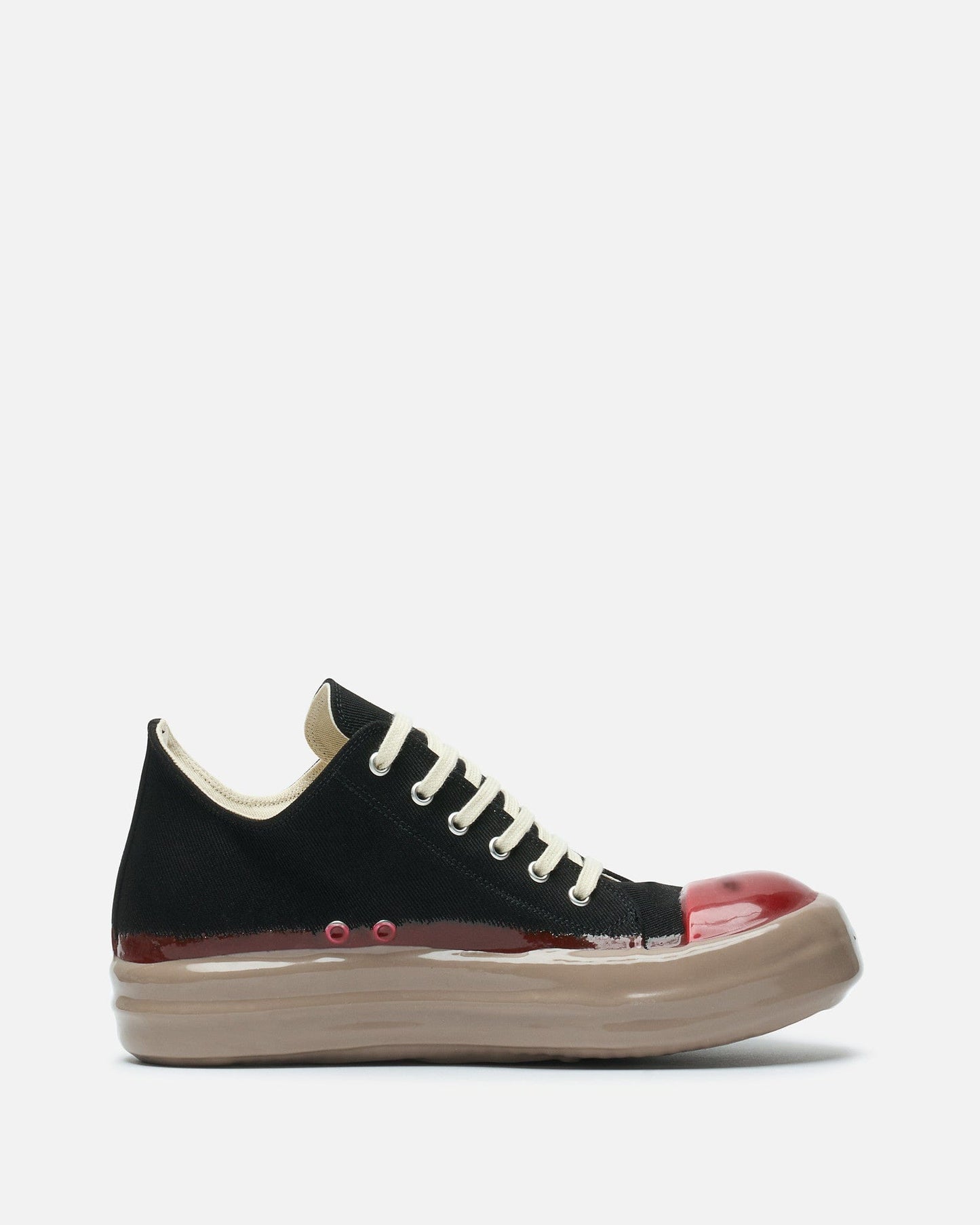 Rick Owens DRKSHDW Men's Sneakers Low Sneakers in Black/Red/Dark Beige