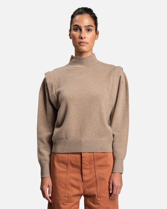 Isabel Marant Etoile Women Sweaters Lucile Wool Sweater in Beige