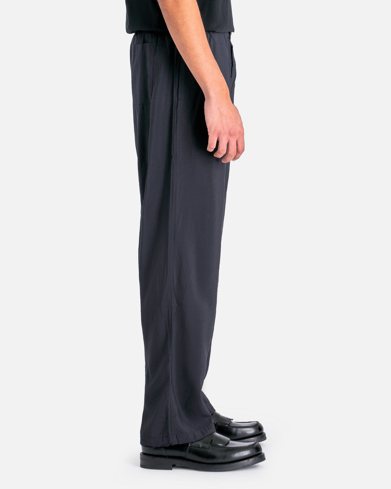 Our Legacy Men's Pants Luft Trouser in Black Liquid Viscose