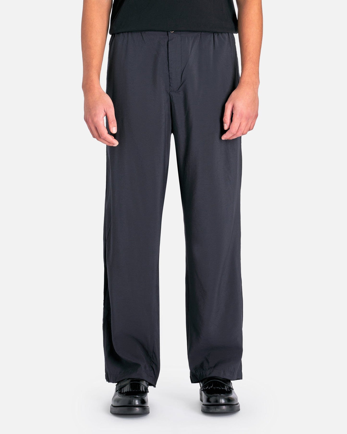 Our Legacy Men's Pants Luft Trouser in Black Liquid Viscose