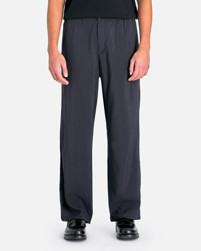 Our Legacy Men's Pants Luft Trouser in Black Liquid Viscose