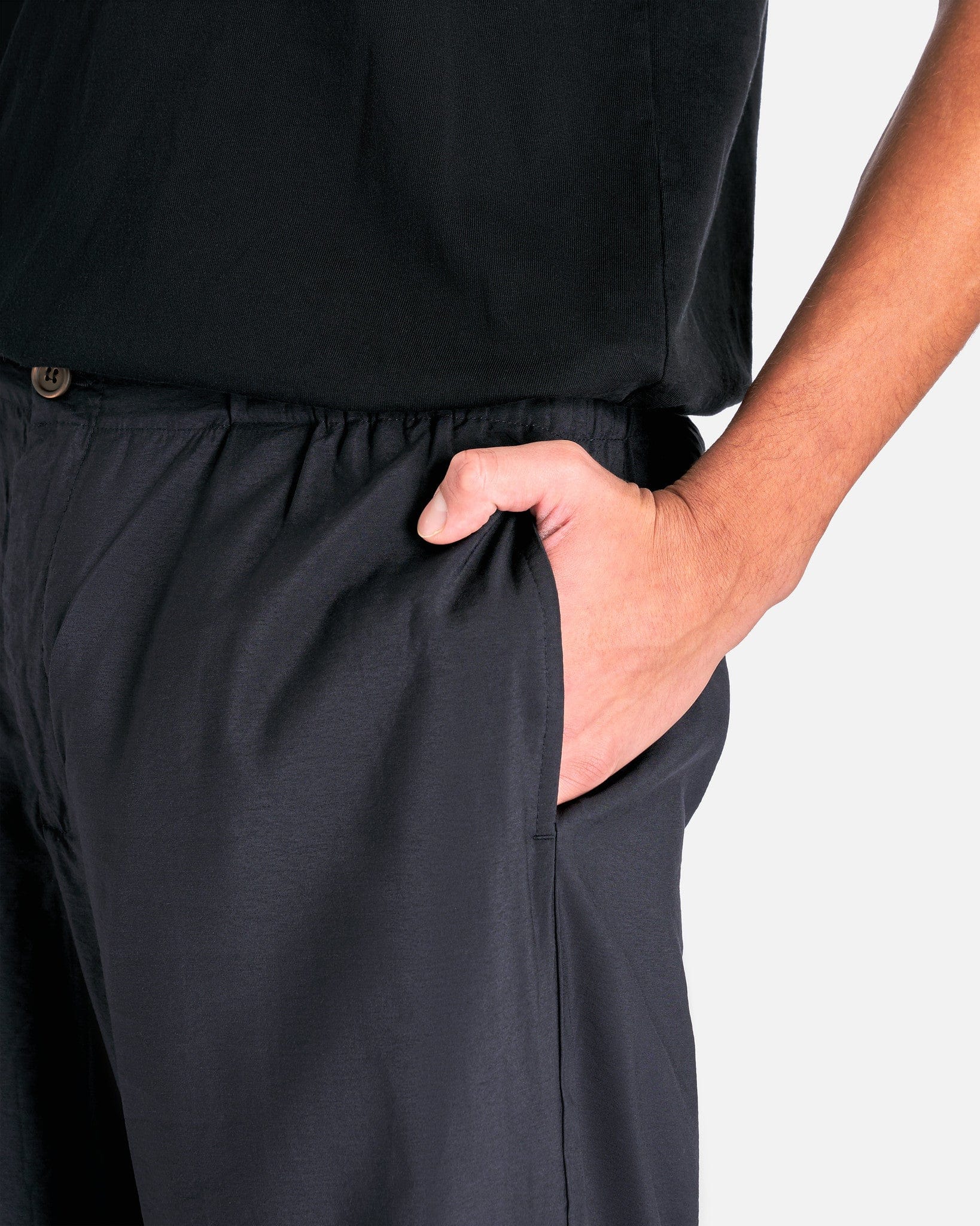 Our Legacy Men's Pants Luft Trouser in Black Liquid Viscose