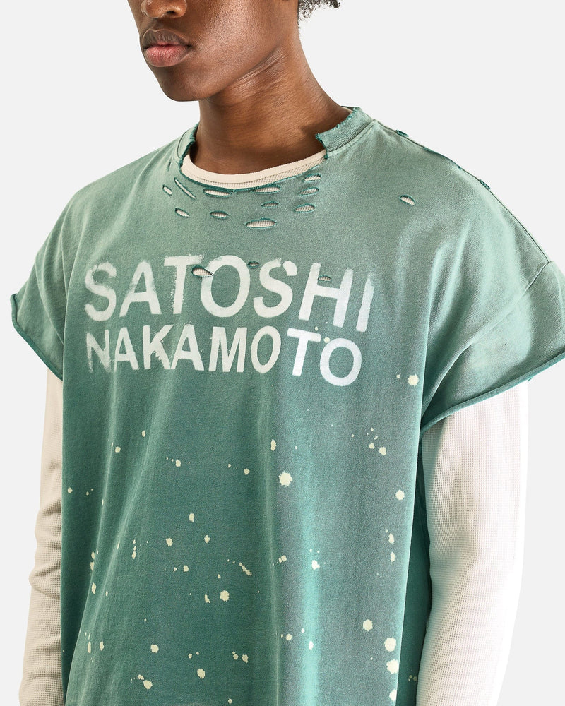 Satoshi Nakamoto Men's Shirts Luke Tee Thermal in Green