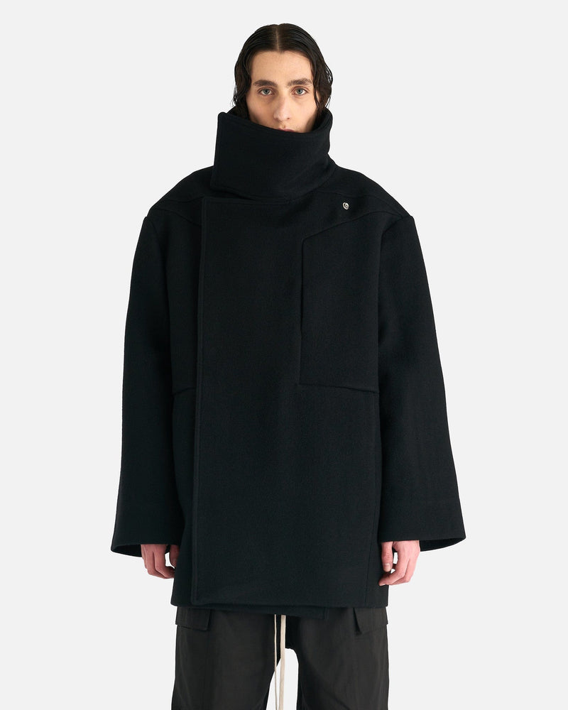 Rick Owens Men's Coat Luxor Caban Coat in Black