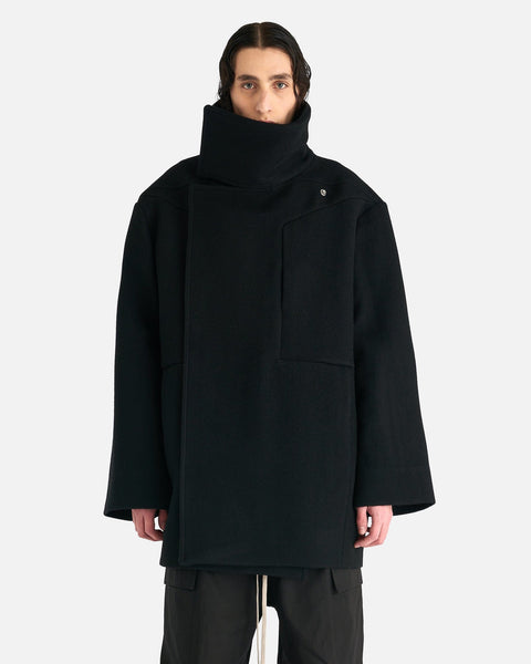ジャケット・アウター Rick Owens Faun Mosaic Caban Coat luxor-caban-coat-in-black-men-
