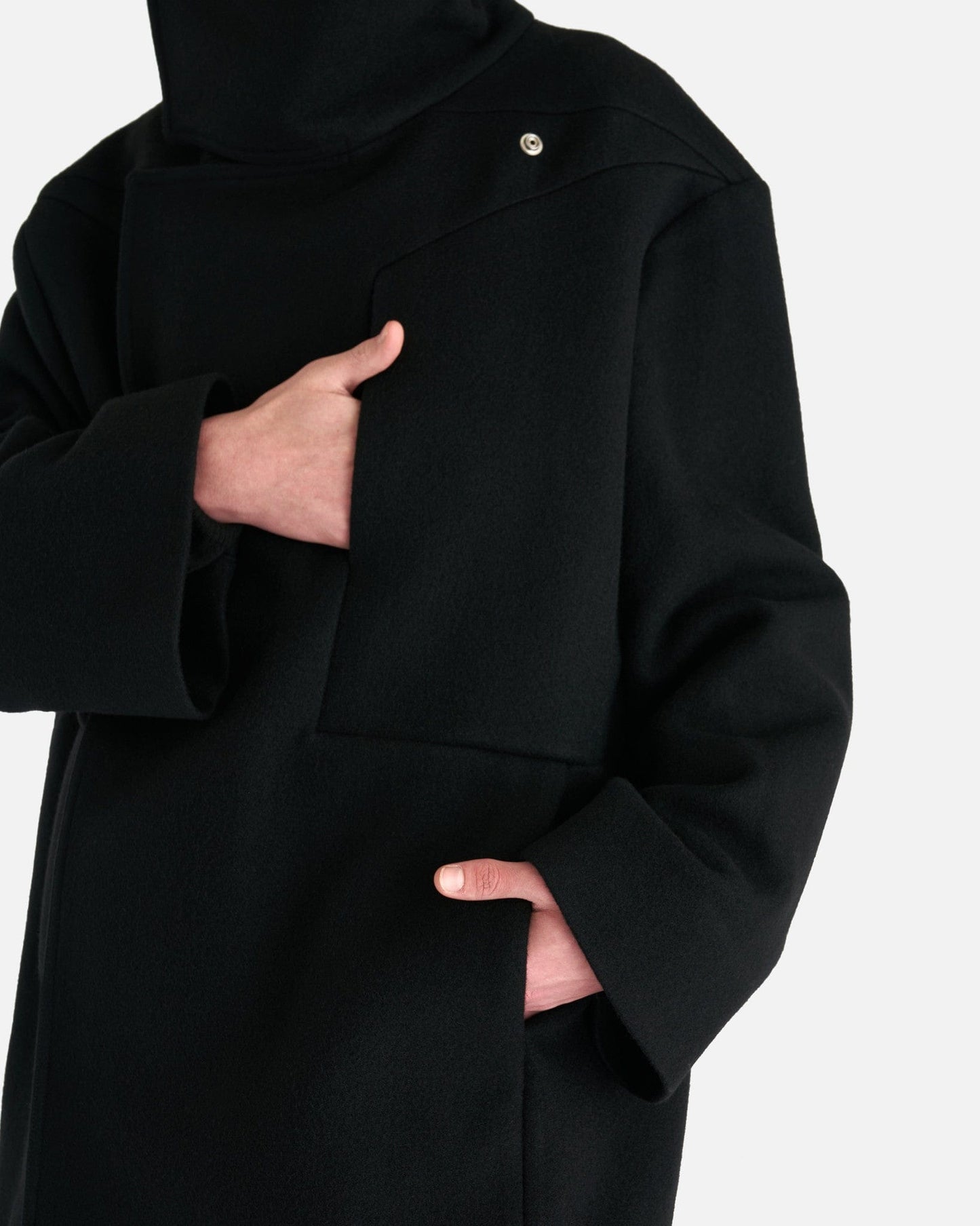 Rick Owens Men's Coat Luxor Caban Coat in Black