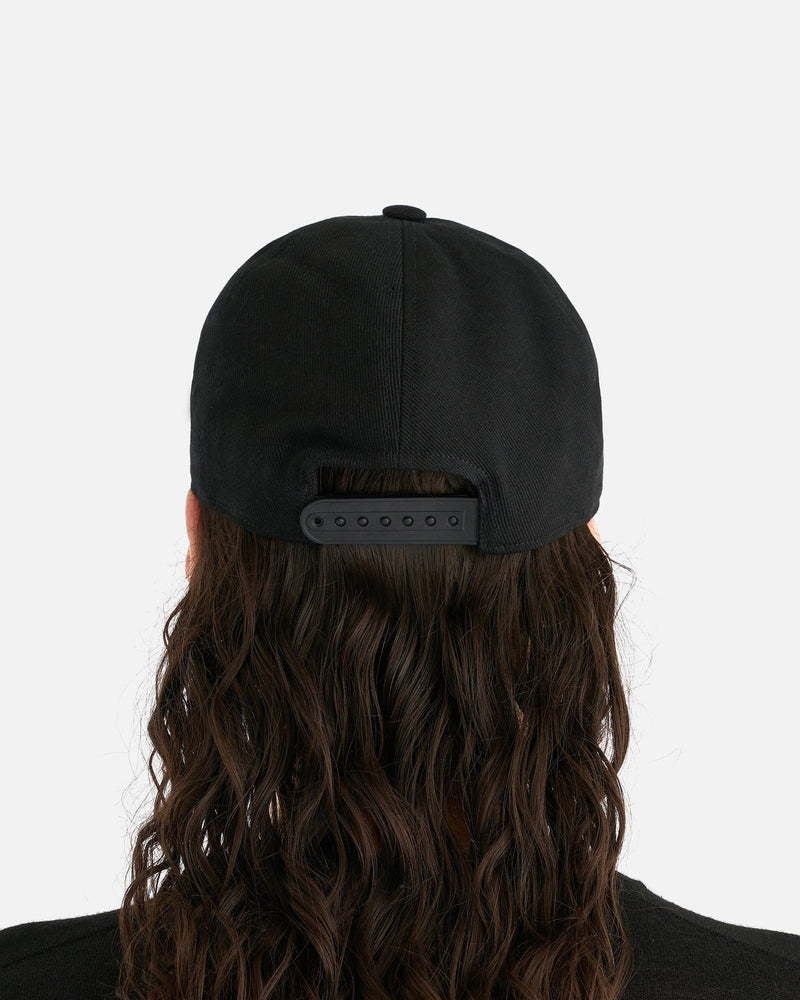 Rick Owens DRKSHDW Men's Hats 'Luxor' Denim Baseball Cap in Black/Pearl