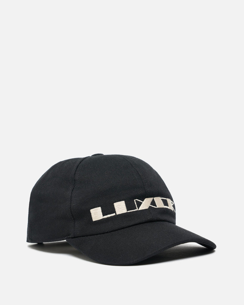 Rick Owens DRKSHDW Men's Hats 'Luxor' Denim Baseball Cap in Black/Pearl