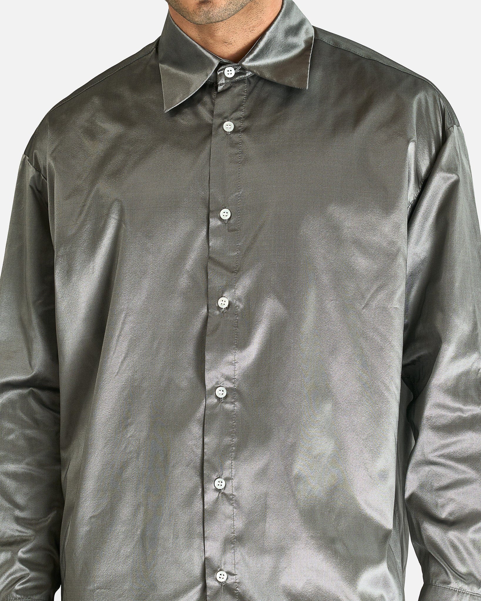 AUBERO Men's Shirts Lysander Shirt in Pewter