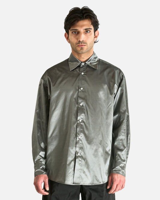 AUBERO Men's Shirts Lysander Shirt in Pewter