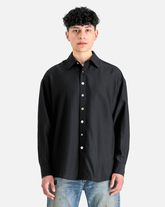 AUBERO Men's Shirts Lysander Shirt VB in Black