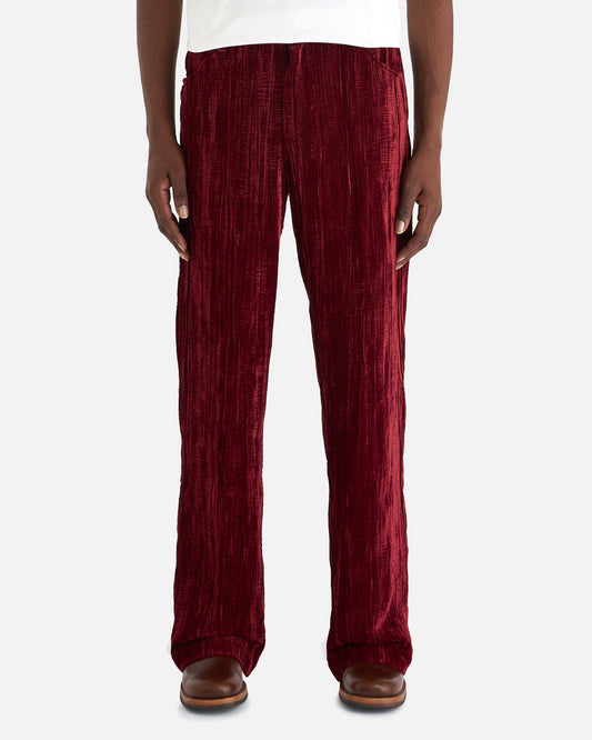 Séfr Men's Pants Maceo Trouser in Red Velvet