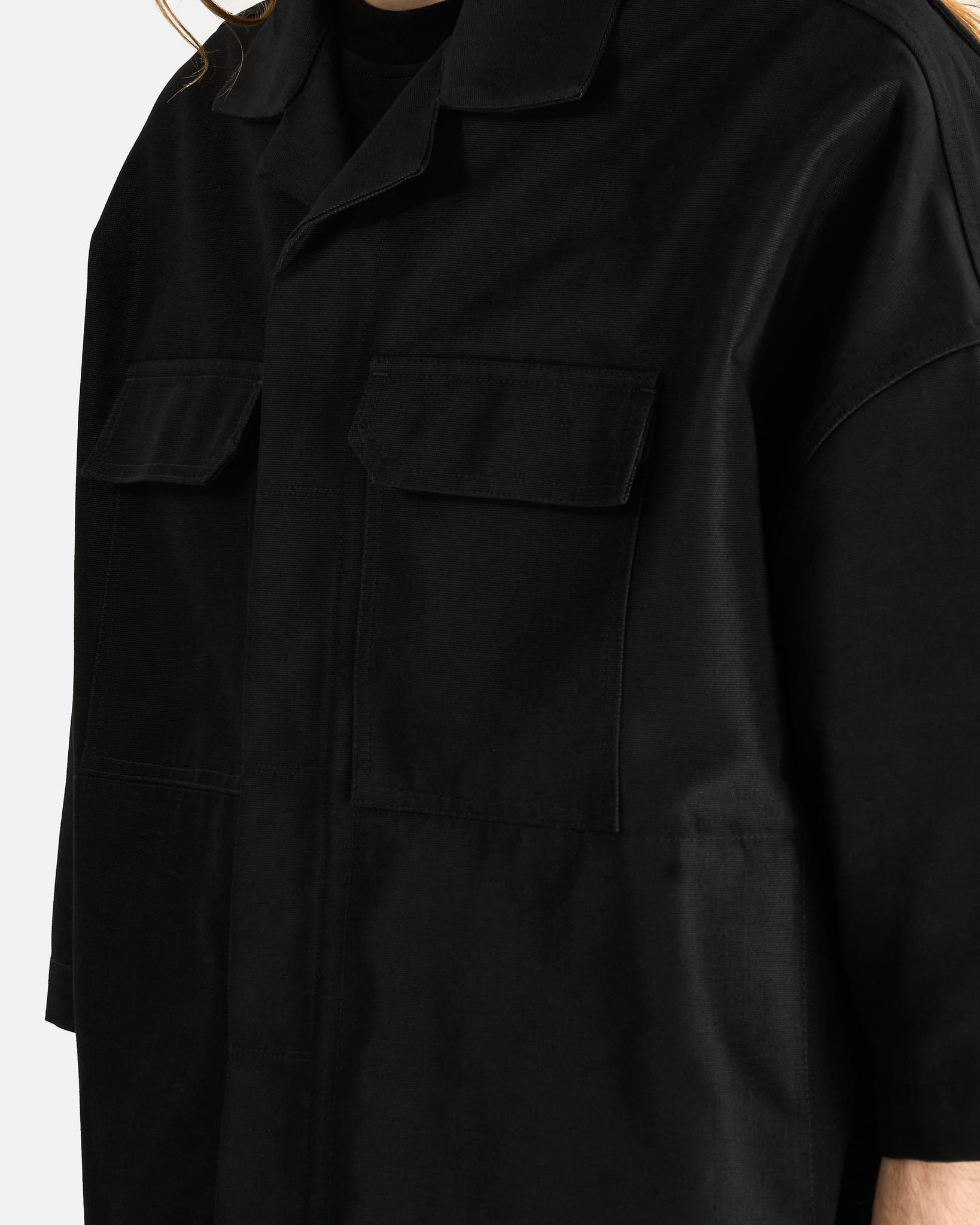 Rick Owens Men's Shirts Magnum Tommy Shirt in Black