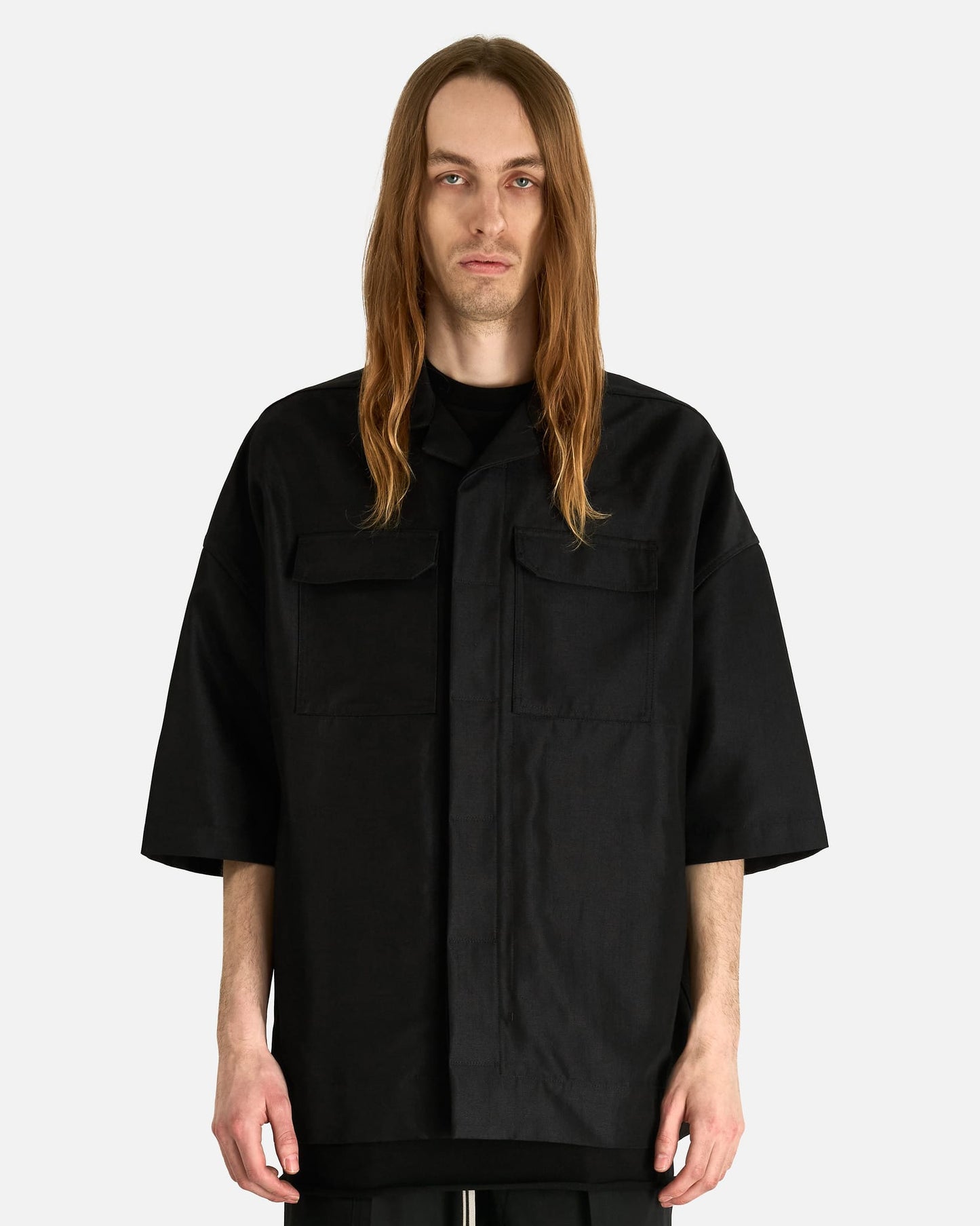 Rick Owens Men's Shirts Magnum Tommy Shirt in Black