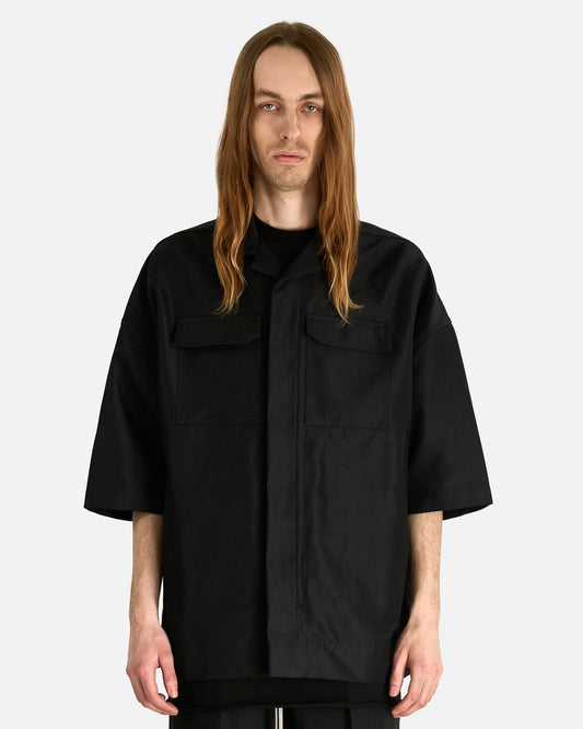 Rick Owens Men's Shirts Magnum Tommy Shirt in Black