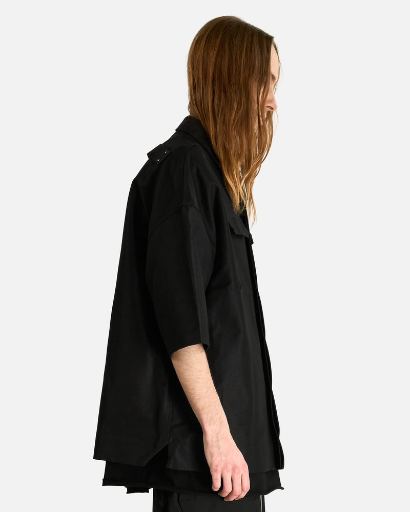 Rick Owens Men's Shirts Magnum Tommy Shirt in Black