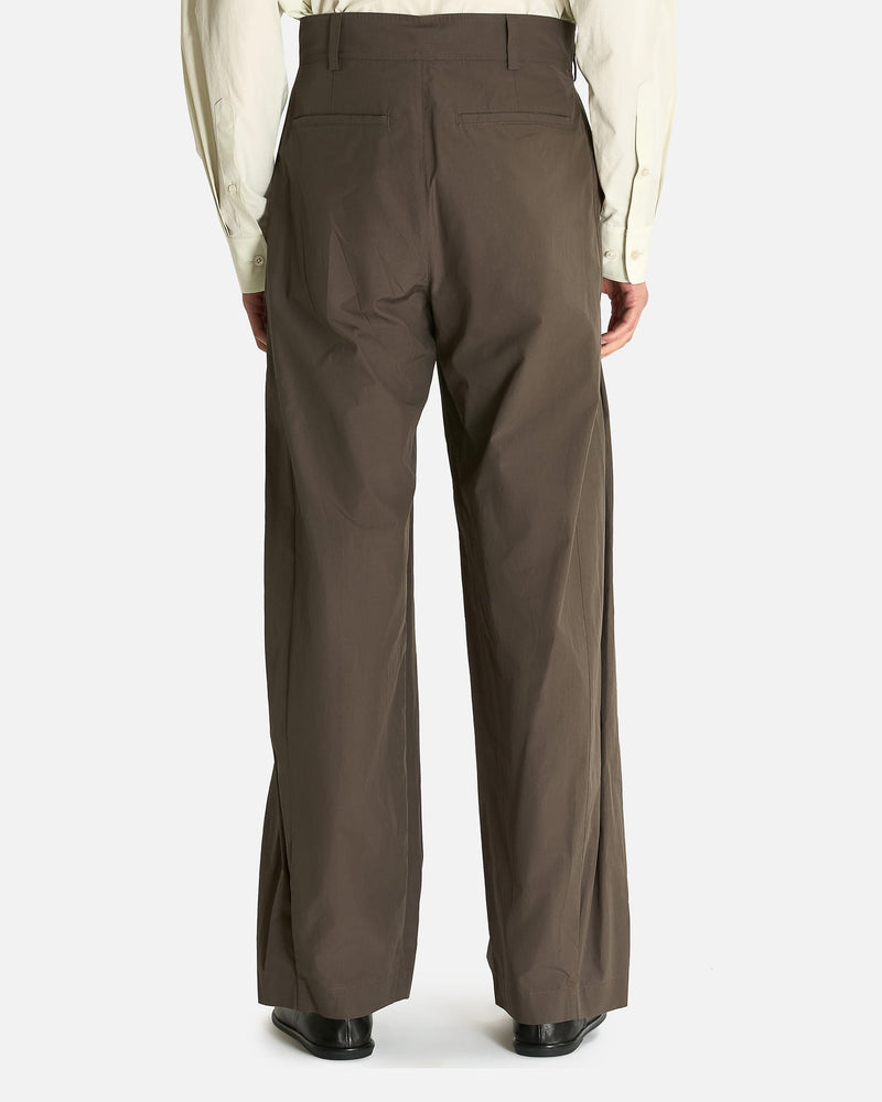 The Row Men's Pants Malou Pant in Cedar Brown