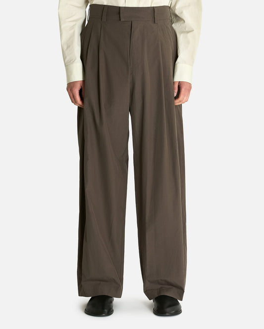 The Row Men's Pants Malou Pant in Cedar Brown