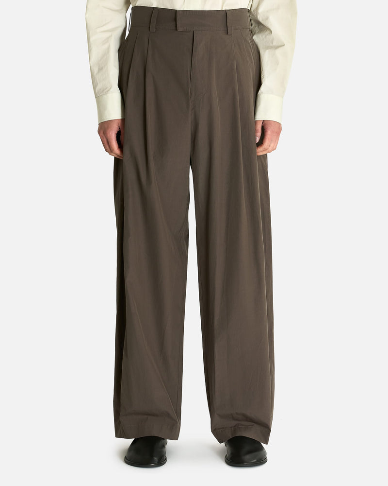 The Row Men's Pants Malou Pant in Cedar Brown