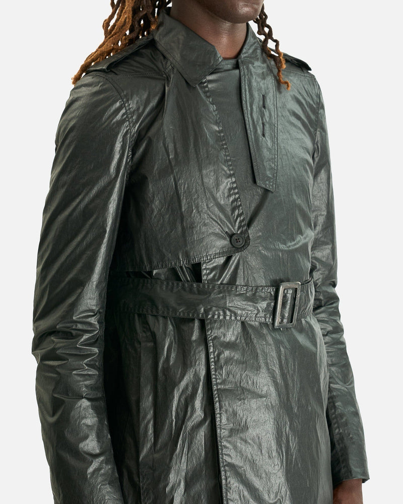 Rick Owens Men's Coat Mastotrench in Black
