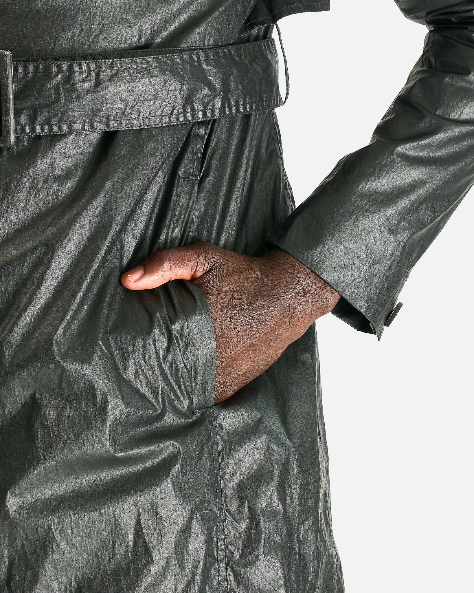 Rick Owens Men's Coat Mastotrench in Black