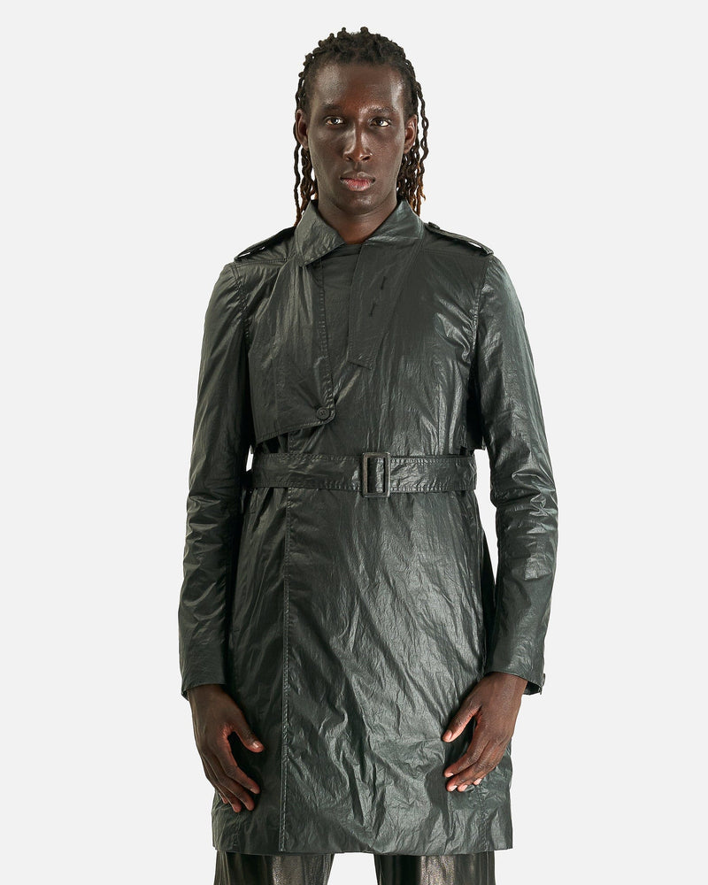 Rick Owens Men's Coat Mastotrench in Black