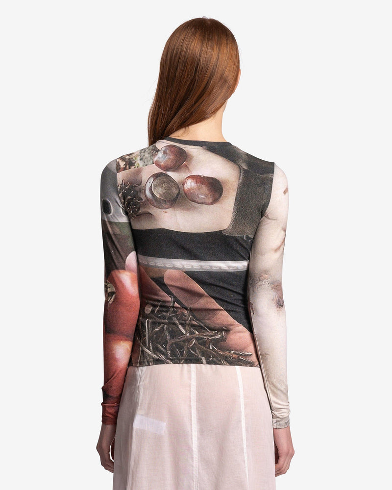 Paloma Wool Women Tops Max Digital Print Long Sleeve in Beige