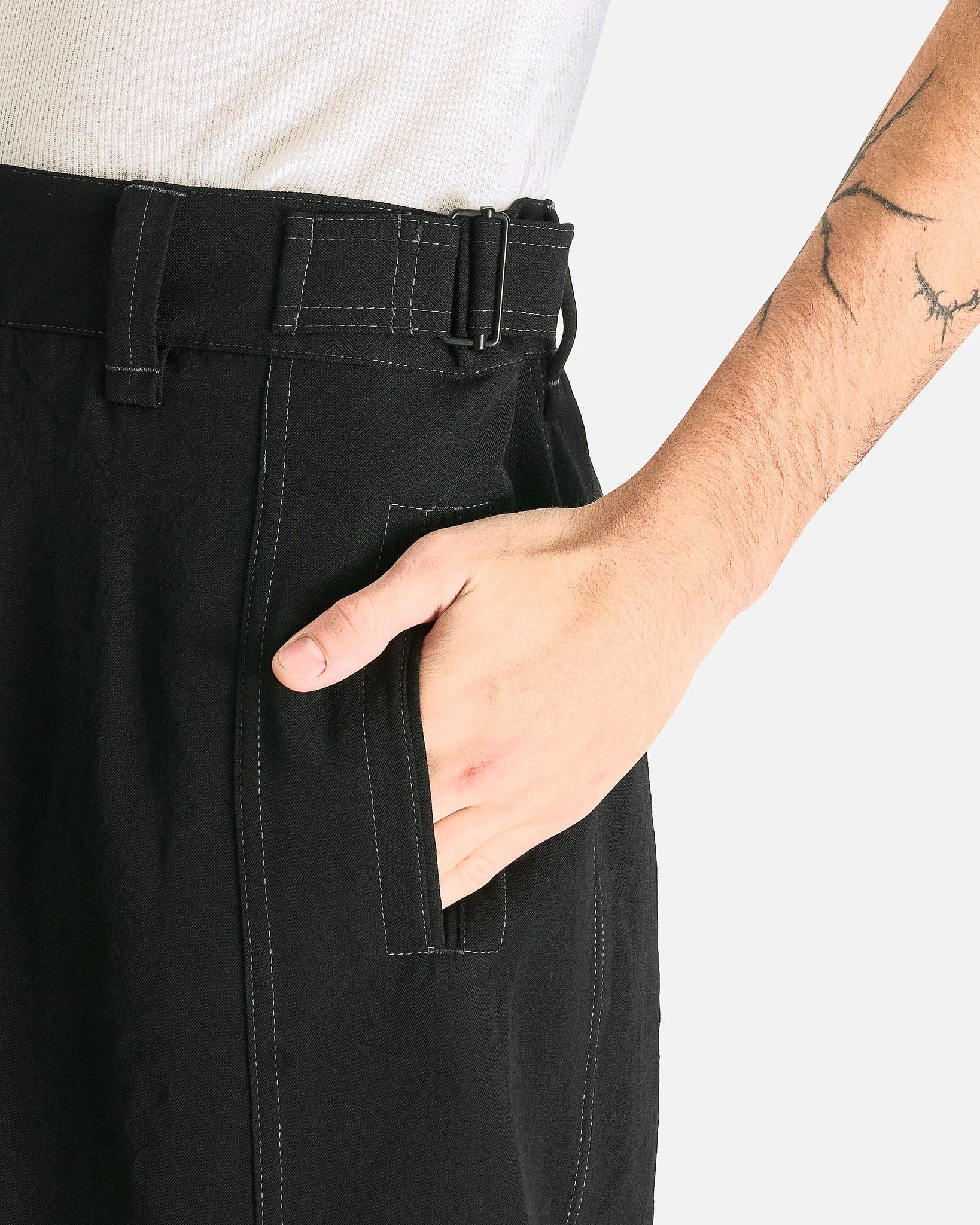 LEMAIRE Men's Pants Maxi Utility Pants in Black