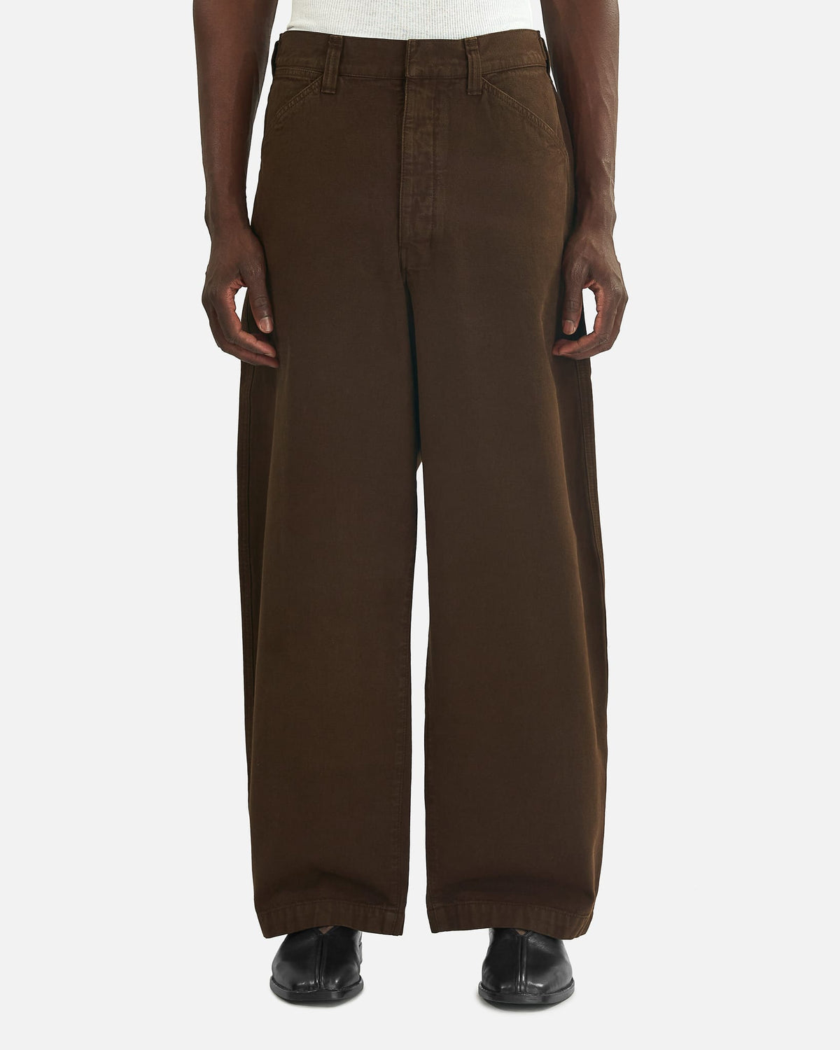 LEMAIRE Men's Pants Maxi Workwear Pants in Ristretto