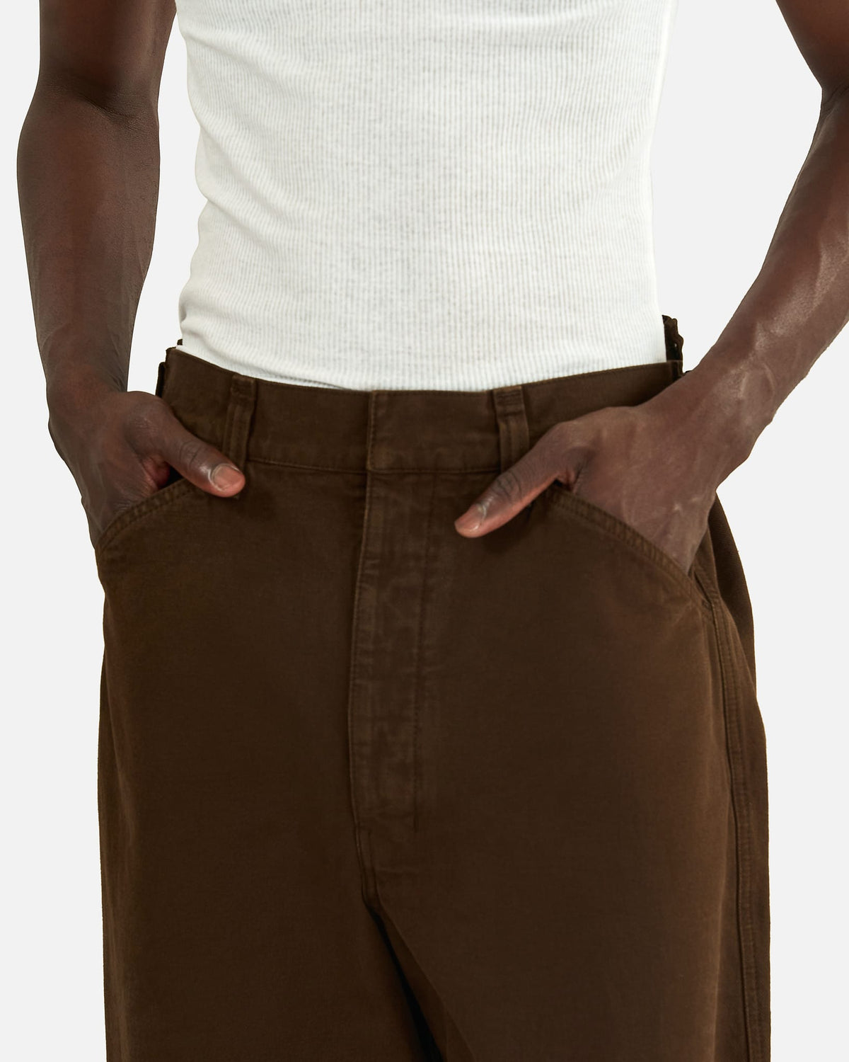 LEMAIRE Men's Pants Maxi Workwear Pants in Ristretto