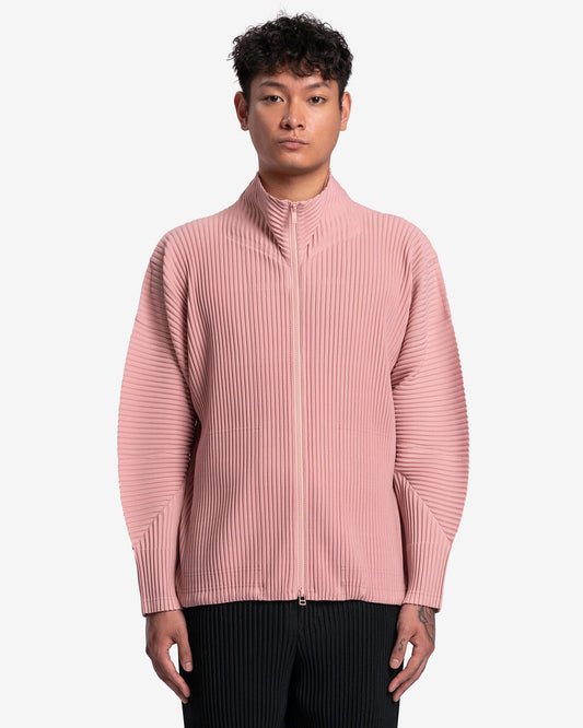 Homme Plissé Issey Miyake Men's Jackets MC April Jacket in Coral Red
