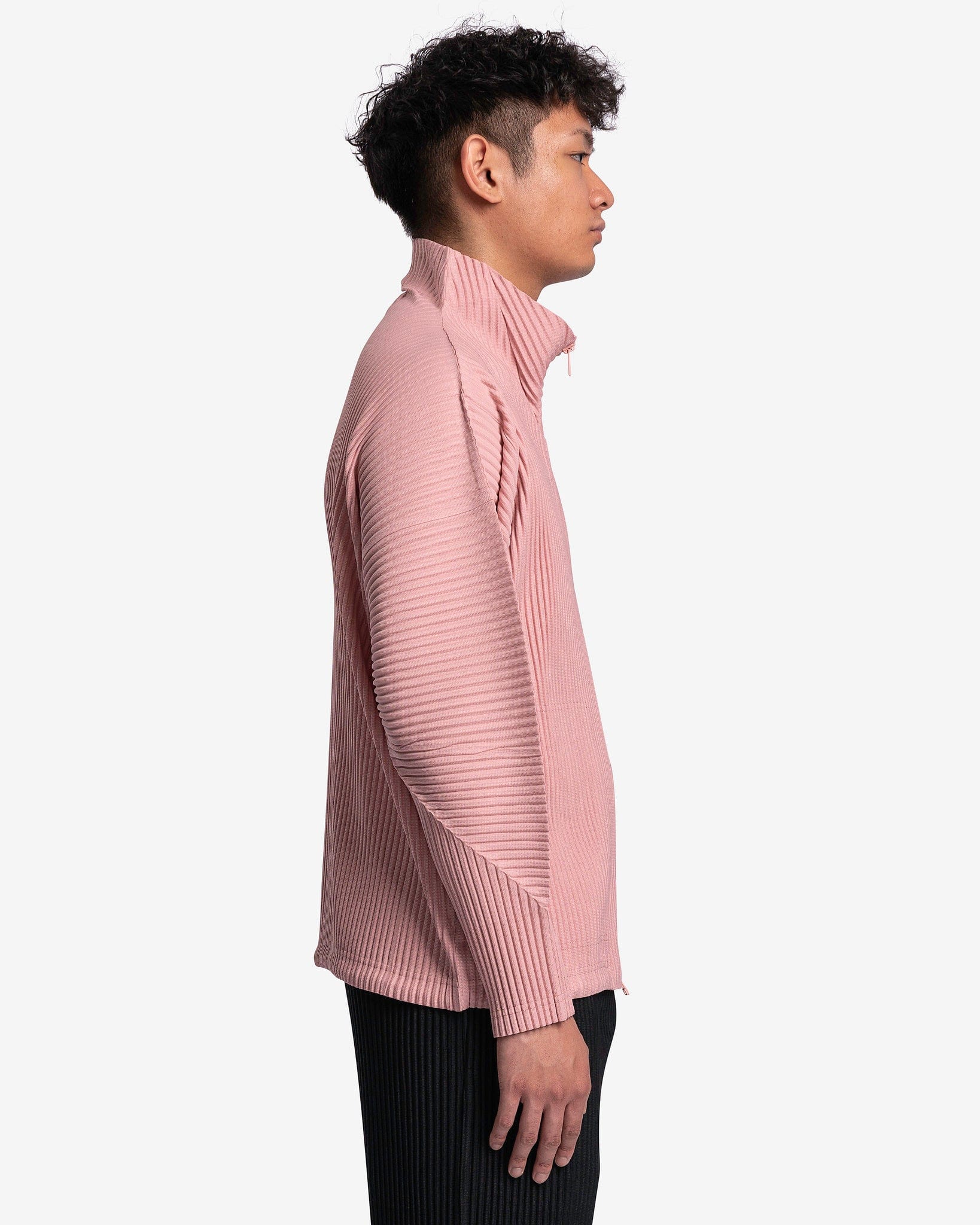Homme Plissé Issey Miyake Men's Jackets MC April Jacket in Coral Red