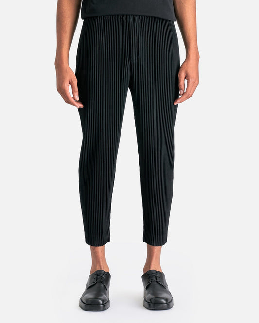 Homme Plissé Issey Miyake Men's Pants MC February Pants in Black