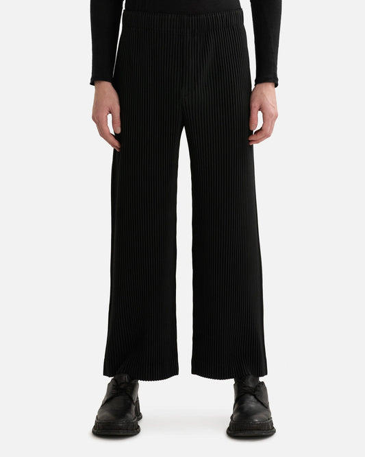 Homme Plissé Issey Miyake Men's Pants MC January Pants in Black