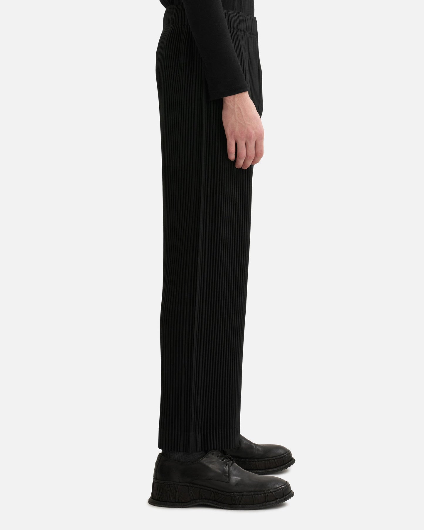 Homme Plissé Issey Miyake Men's Pants MC January Pants in Black