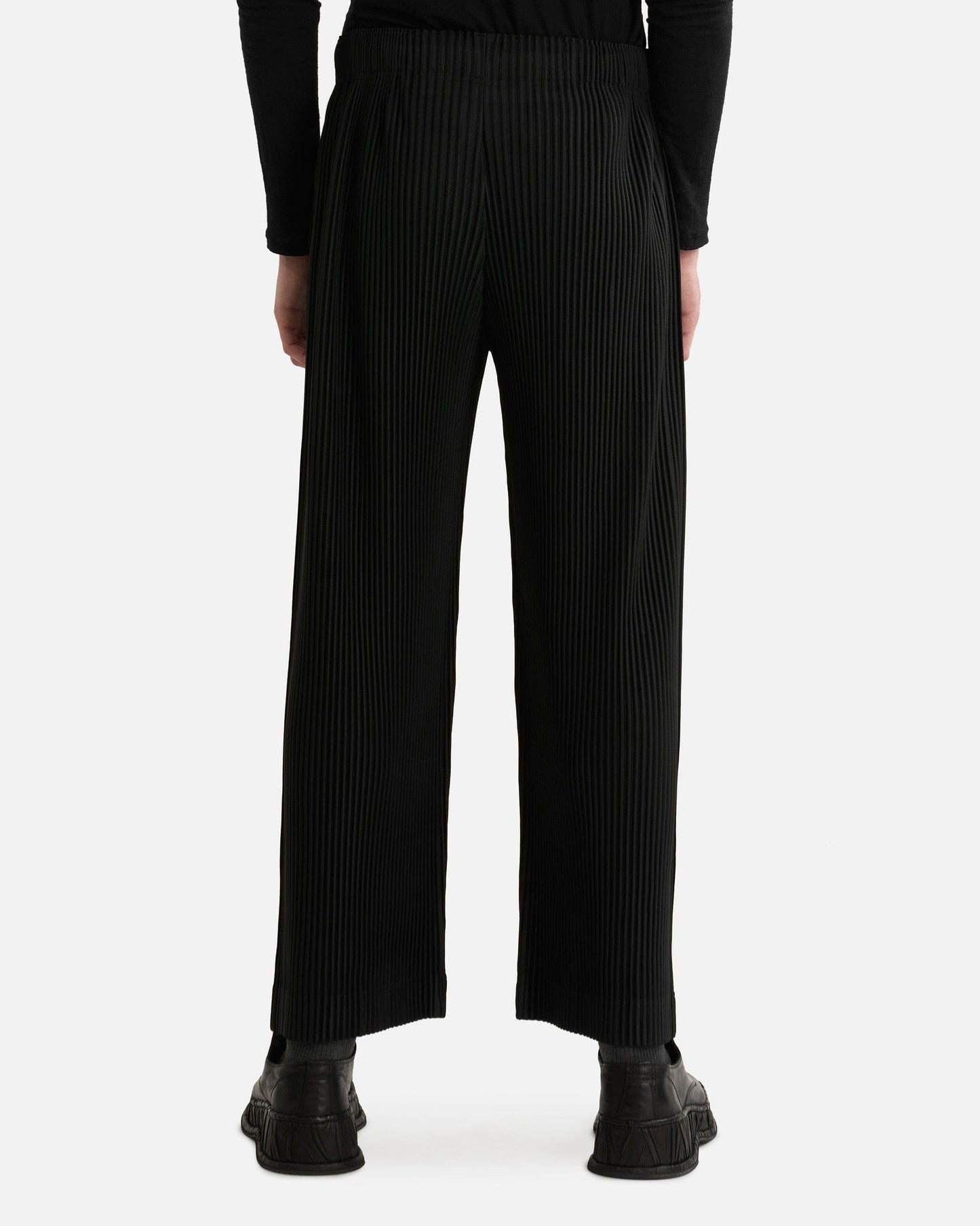 Homme Plissé Issey Miyake Men's Pants MC January Pants in Black